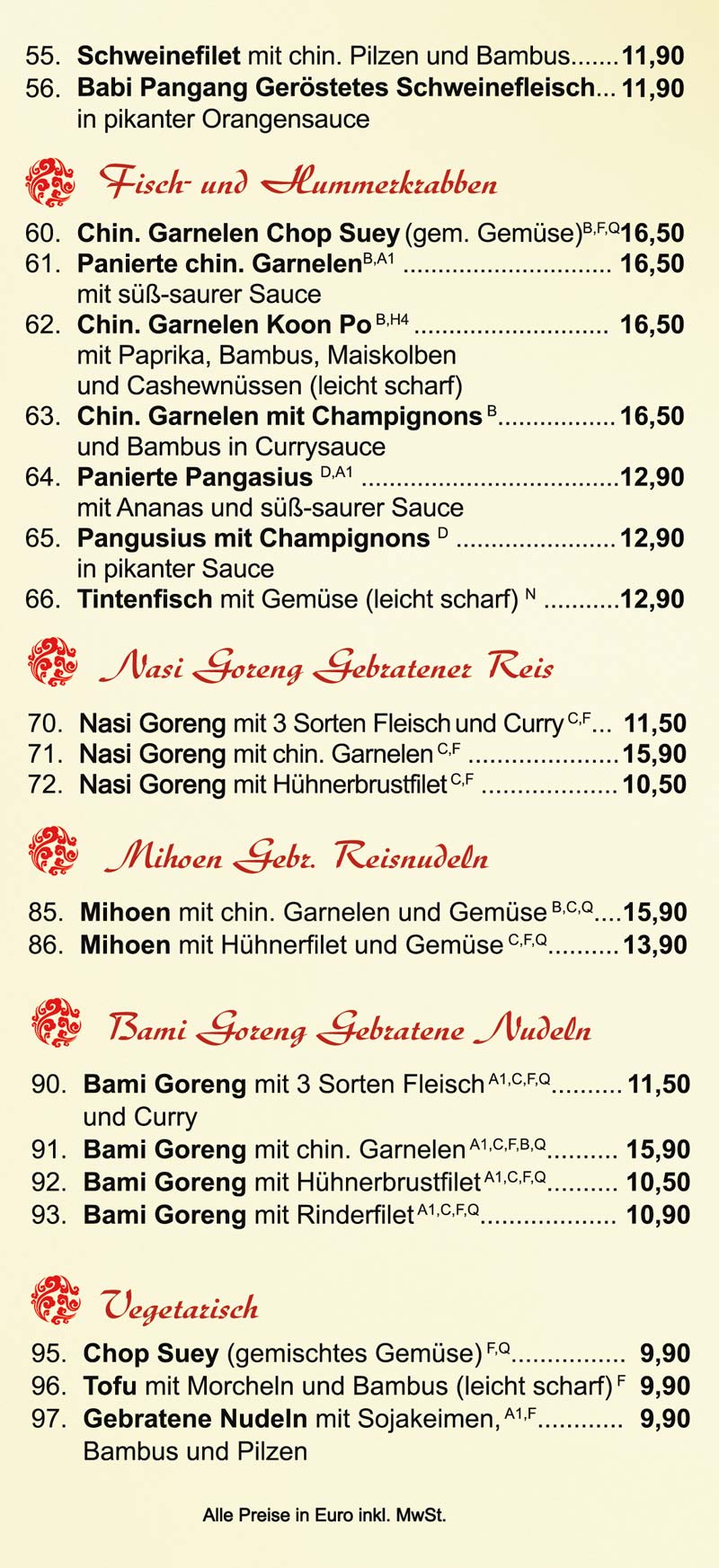 speisekarte